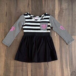 Savannah long sleeve heart dress